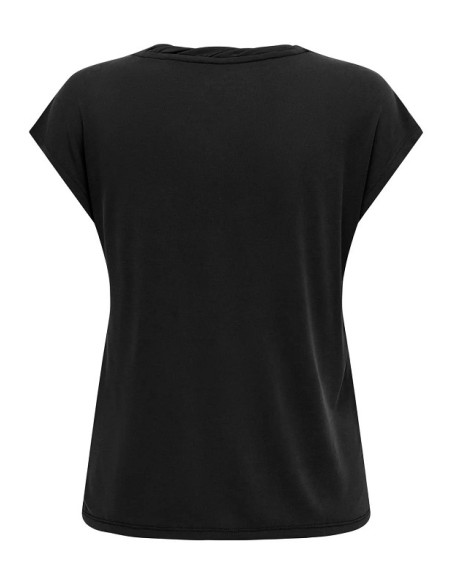 Camiseta cuello pico . ONLHANNAH S/S V-NECK TOP CC JRS