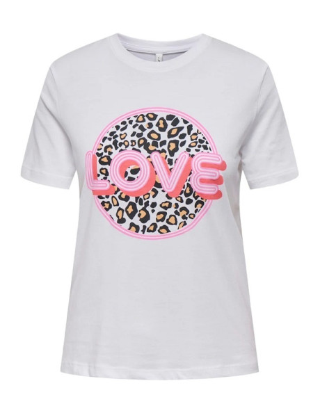 Camiseta love . ONLARIYA LIFE REG S/S LOVE TOP BOX JRS