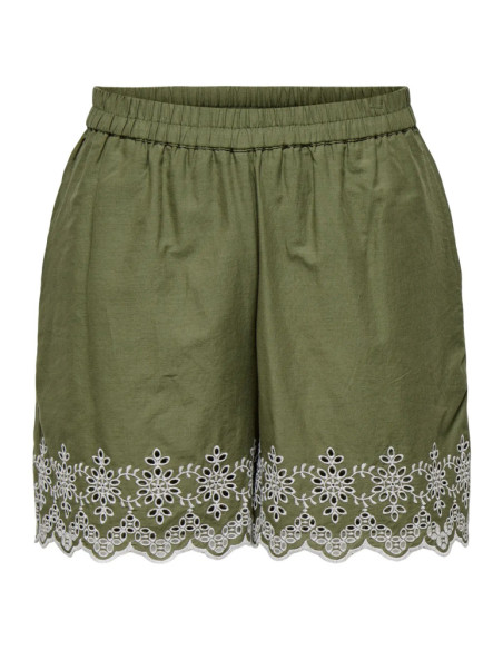 Bermuda . ONLLOU LIFE EMB LOOSE SHORTS WVN