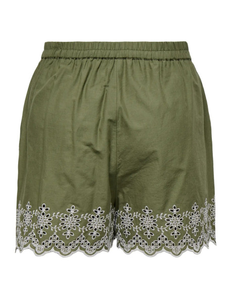 Bermuda . ONLLOU LIFE EMB LOOSE SHORTS WVN