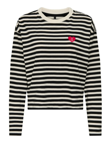 Camiseta rayas manga larga.ONLLIVINA L/S O-NECK STRIPE TOP BOX JRS