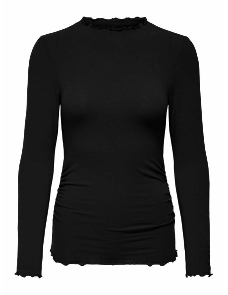 Jersey. ONLGLAMOUR L/S MOCKNECK RUCHING TOP JRS