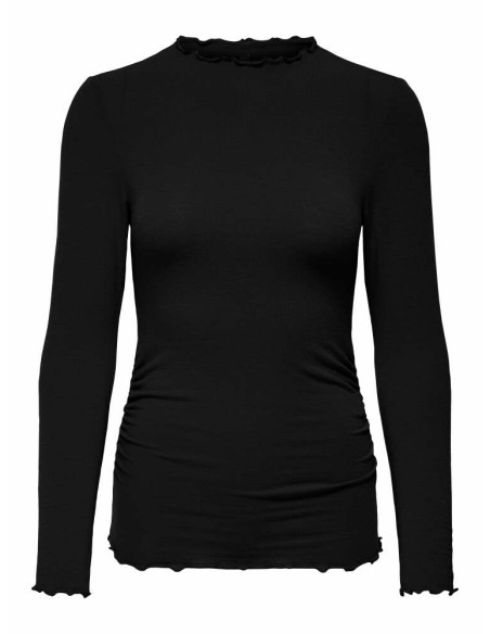 Jersey. ONLGLAMOUR L/S MOCKNECK RUCHING TOP JRS