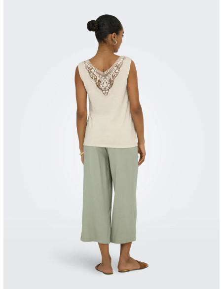 Camiseta asas .ONLFREDA S/L U-NECK MIX TOP BOX JRS