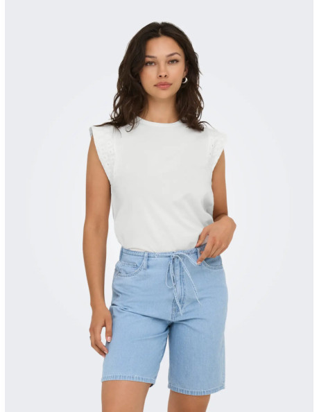 Camiseta sin manga . ONLHENRIETTE LIFE S/L MIX TOP JRS