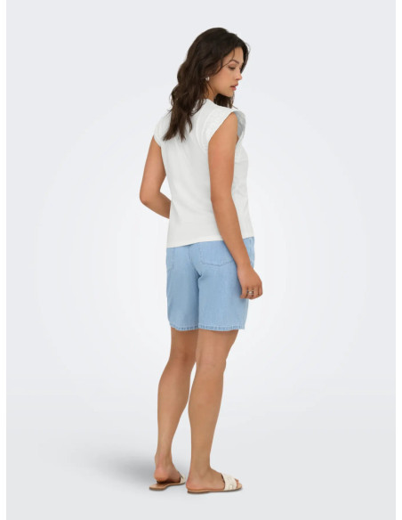 Camiseta sin manga . ONLHENRIETTE LIFE S/L MIX TOP JRS