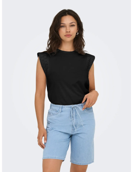 Camiseta sin manga . ONLHENRIETTE LIFE S/L MIX TOP JRS