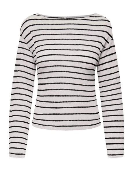 Jersey . ONLSPEZIA LIFE L/S BOATNECK TOP MOCH JRS