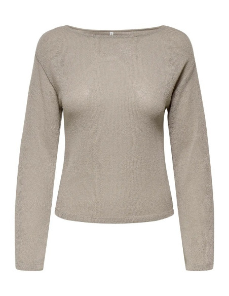 Jersey . ONLSPEZIA LIFE L/S BOATNECK TOP MOCH JRS