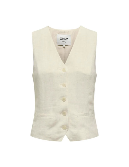 Chaleco . ONLIRIS-SIESTA S/L LINEN BL VEST TLR