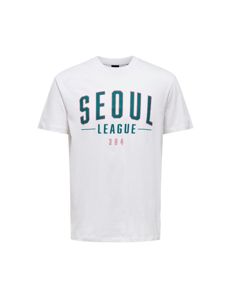 Camiseta Print Delante Osaka/ Seoul .ONSGLEN REG SS VARISTY TEE