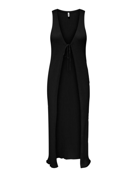 Chaqueta larga sin asas-ONLMEDDI SL TIE MAXI VEST KNT
