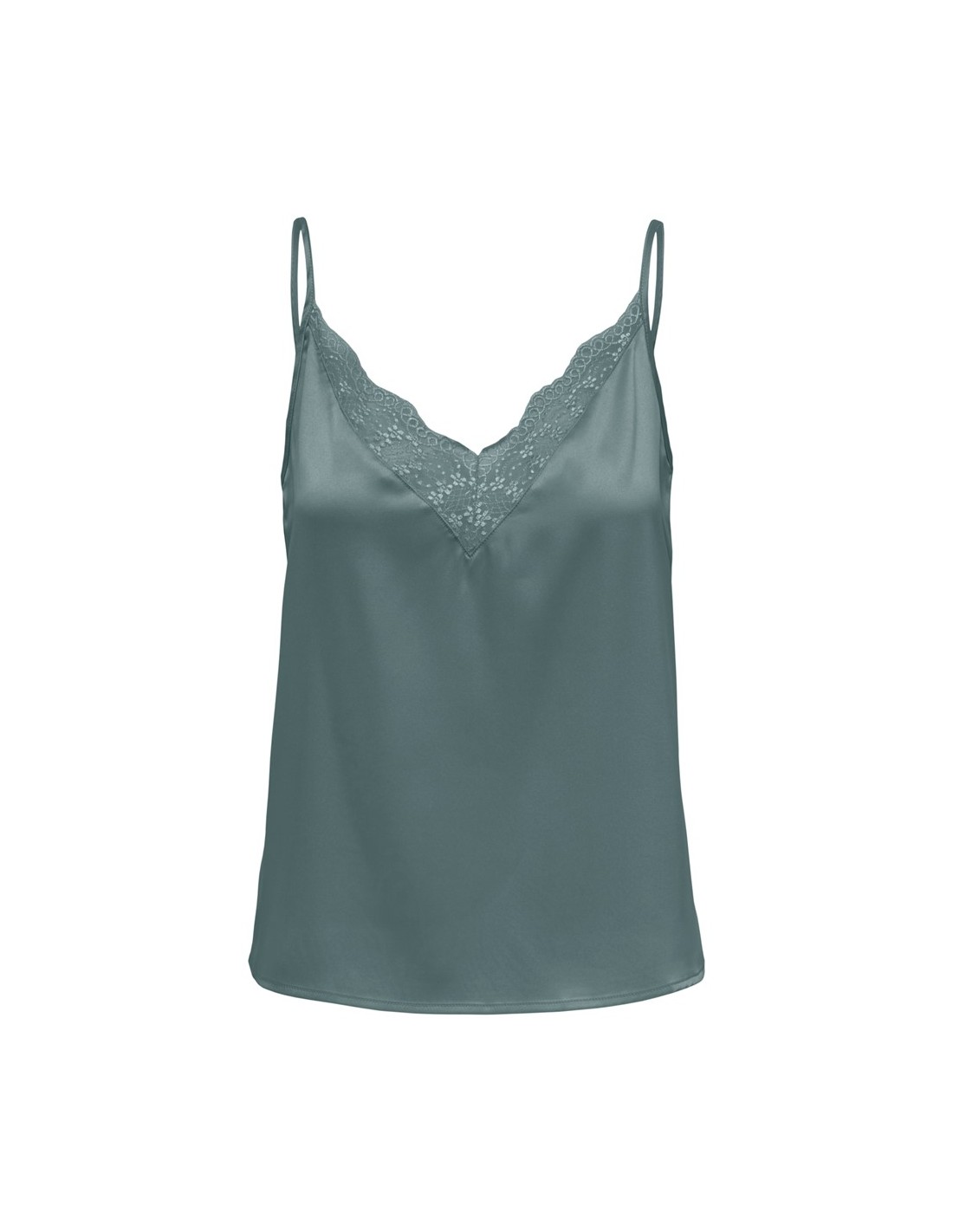 Camiseta lencera. ONLVICTORIA SL LACE MIX SINGLET WVN