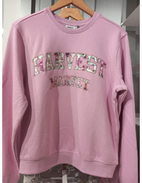 Sudadera cuello redondo.ONLFREDERIKKA L/S PRINT BOX UB SWT