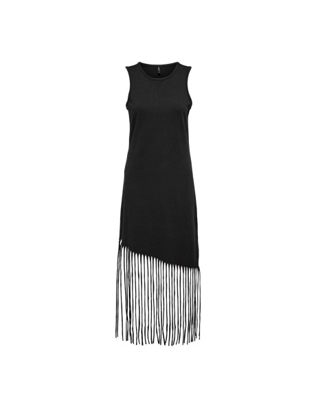 Vestido flecos.ONLZINNA S/L FRINGE DRESS CS JRS