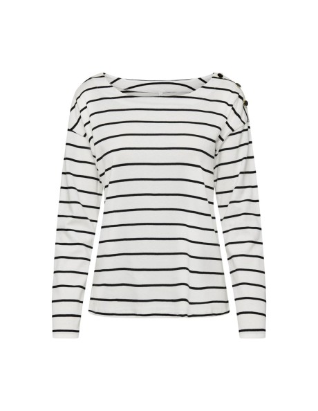 ONLCHARLOTTE L/S STRIPE TOP CS JRS