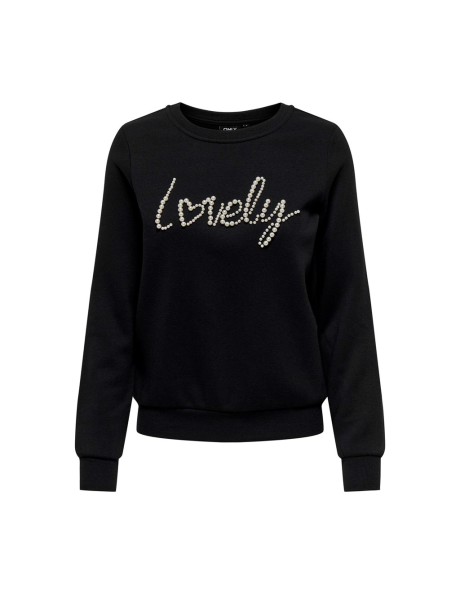 Sudadera perlas letras . ONLAMY LIFE L/S O-NECK PEARL SWT