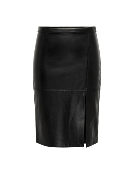 Falda polipiel . ONLNEWOLINE FAUX LEATHER SKIRT CC OTW