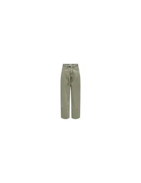 Pantalón vaquero . ONLBLEECKER MW BELT LOOSE LONG PANT