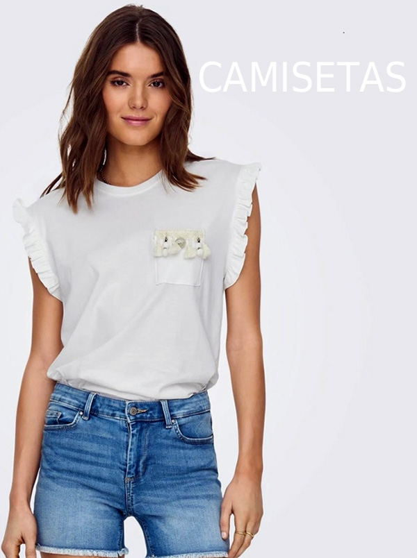 camisetas only mujer